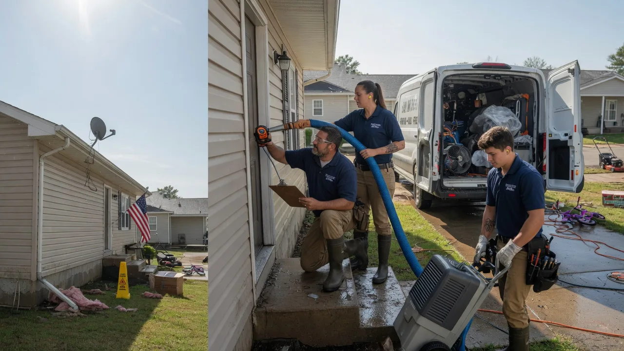 Ceiling Water Damage Restoration in Mineola, TX near me